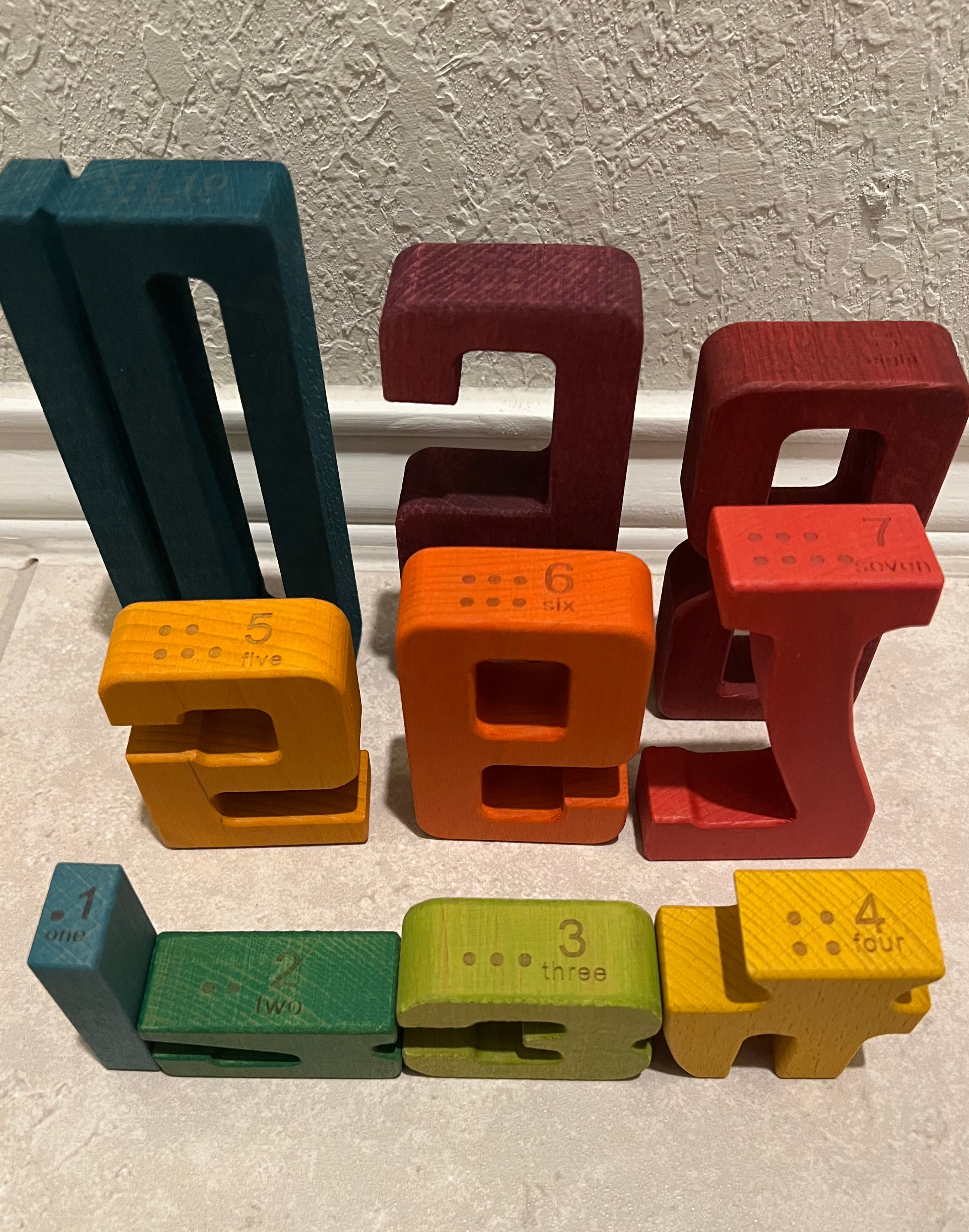 1-10 stacking number blocks